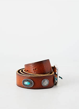 Ceinture coutures renforcées marron WAITZ femme