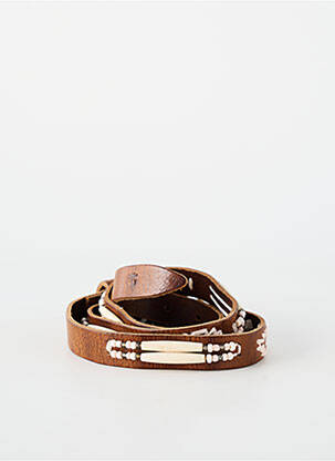 Ceinture coutures renforcées marron WAITZ femme