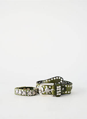 Ceinture coutures renforcées vert WAITZ femme