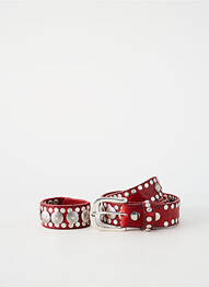 Ceinture coutures renforcées rouge WAITZ femme