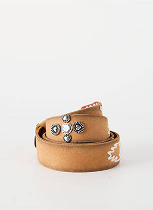 Ceinture coutures renforcées marron WAITZ femme