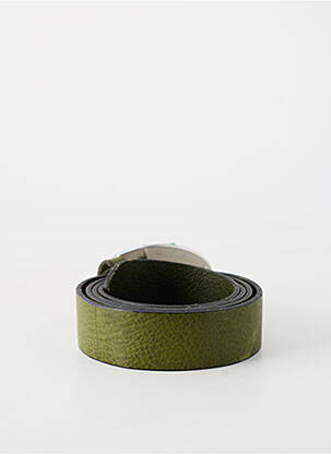 Ceinture fermeture pointe poinçonnée vert WAITZ femme