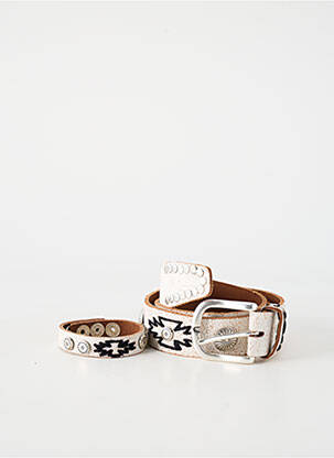 Ceinture coutures renforcées blanc WAITZ femme