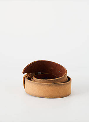 Ceinture fermeture pointe poinçonnée marron WAITZ femme