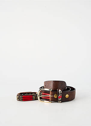 Ceinture coutures renforcées marron WAITZ femme