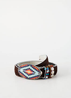 Ceinture imprimé animal marron WAITZ femme