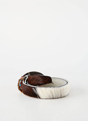 Ceinture coutures renforcées marron WAITZ femme