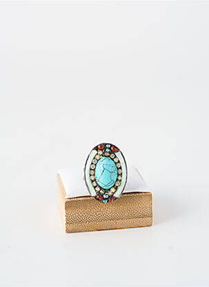 Bague ornement breloque / pampille noir WAITZ femme
