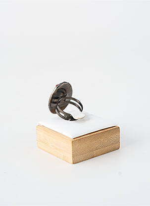 Bague ornement breloque / pampille noir WAITZ femme