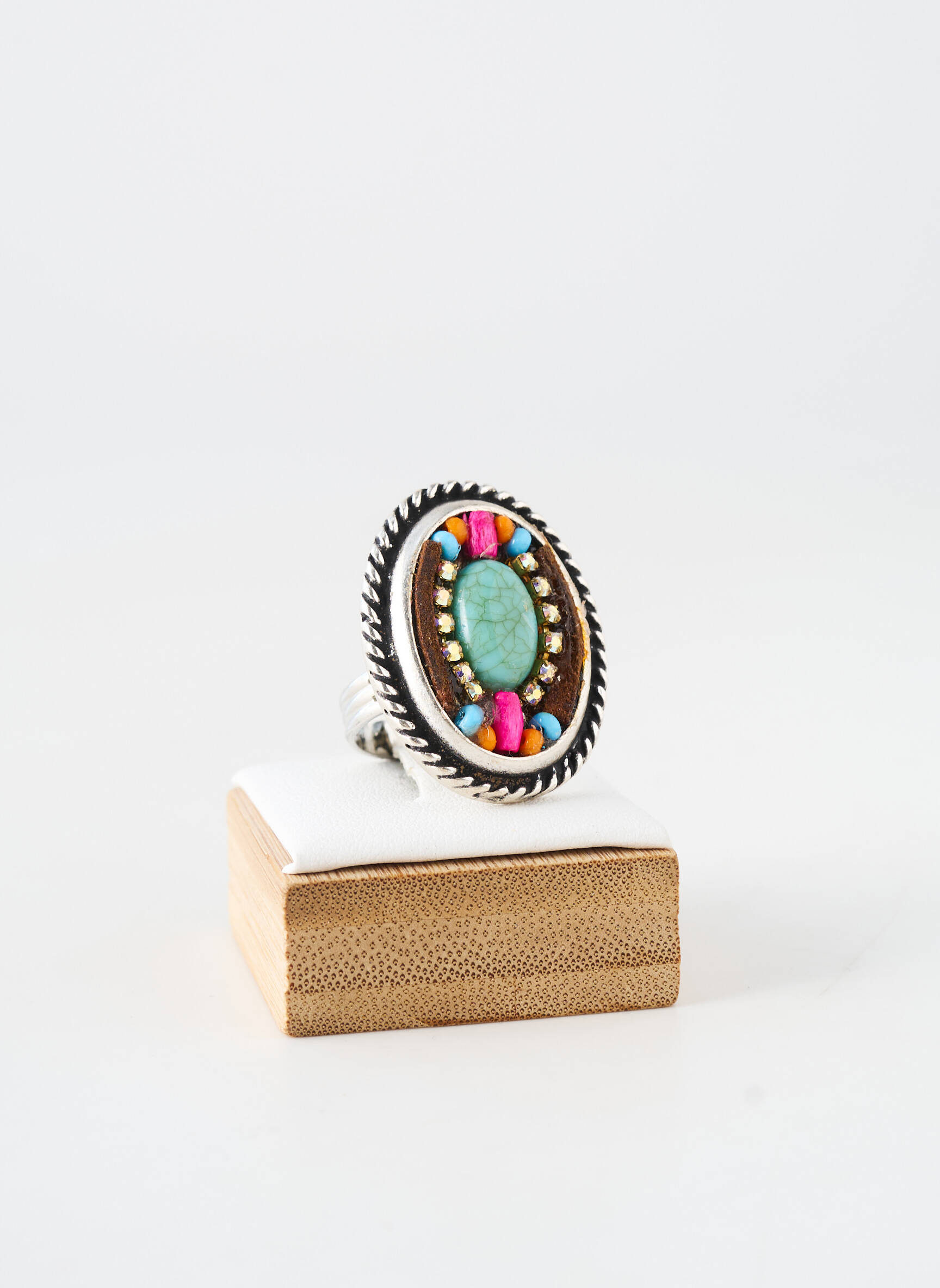 Bague ornement breloque / pampille argent WAITZ femme