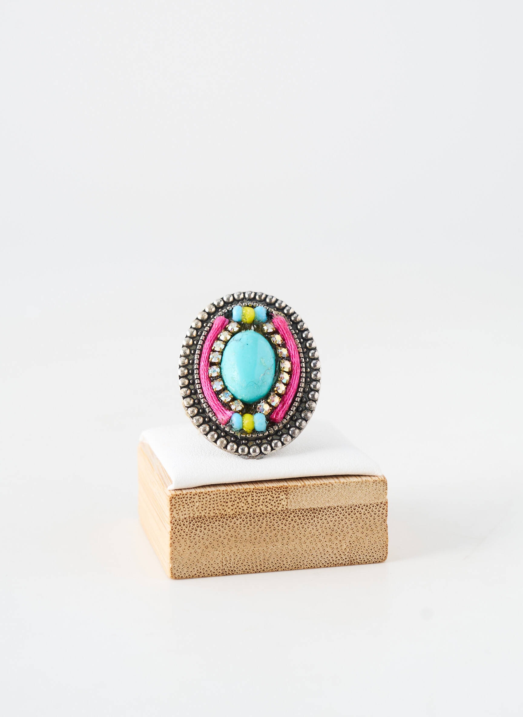 Bague ornement breloque / pampille argent WAITZ femme