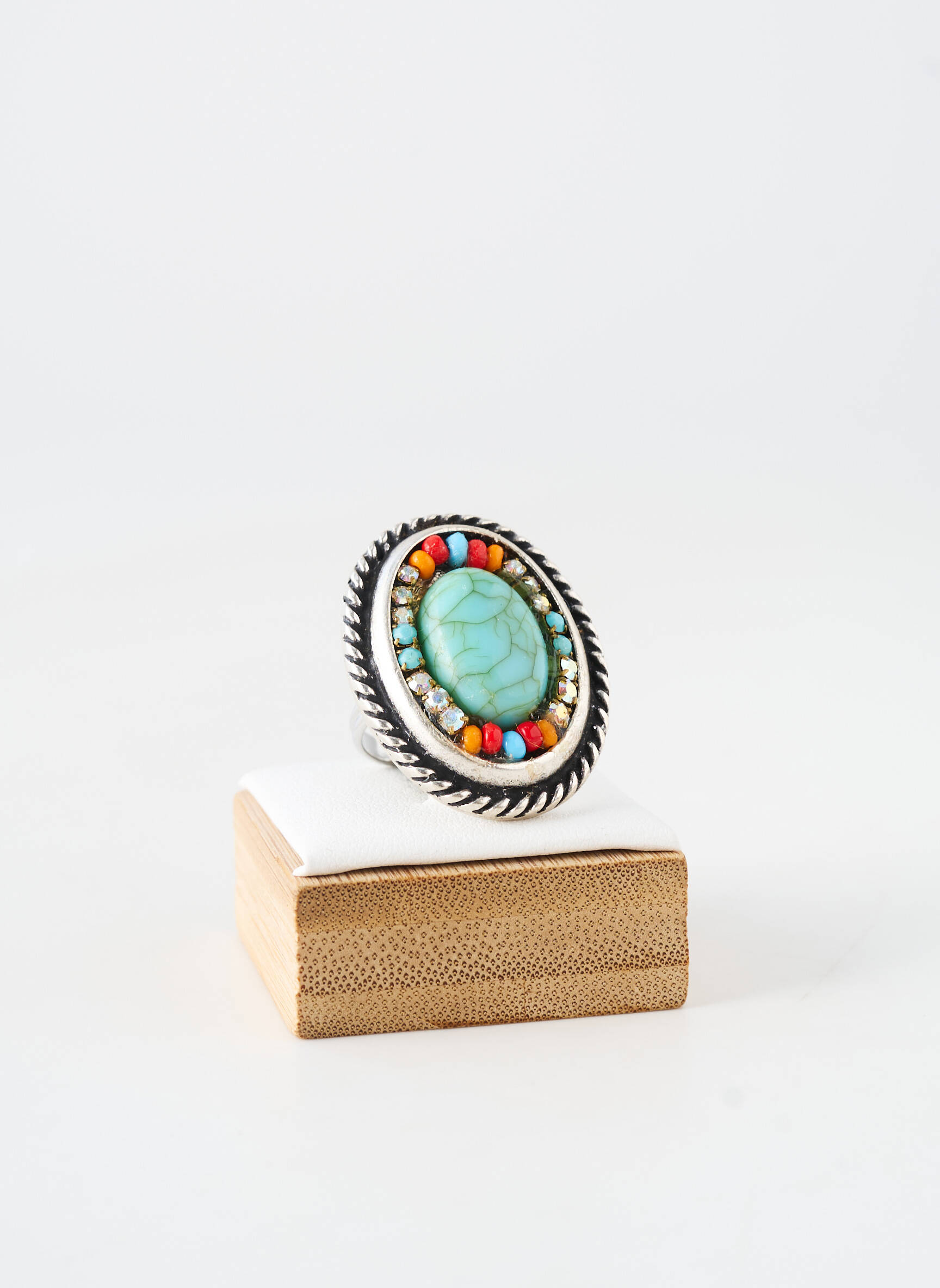 Bague ornement breloque / pampille argent WAITZ femme