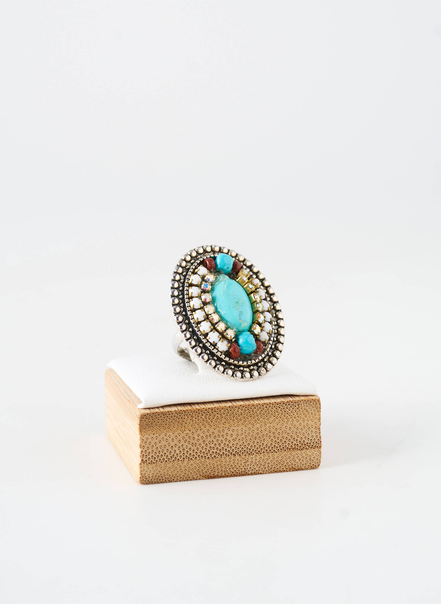 Bague ornement breloque / pampille argent WAITZ femme