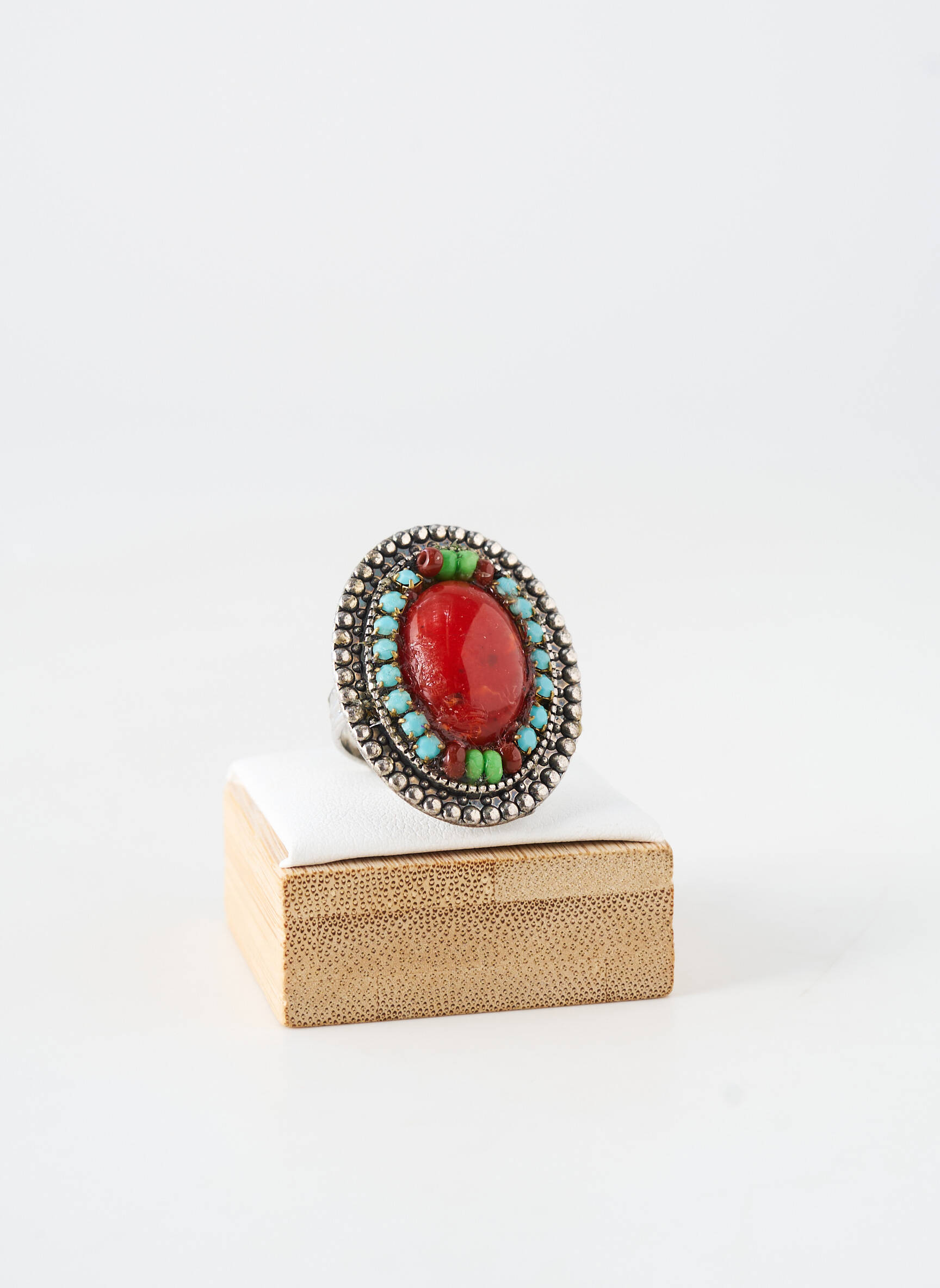 Bague ornement breloque / pampille argent WAITZ femme