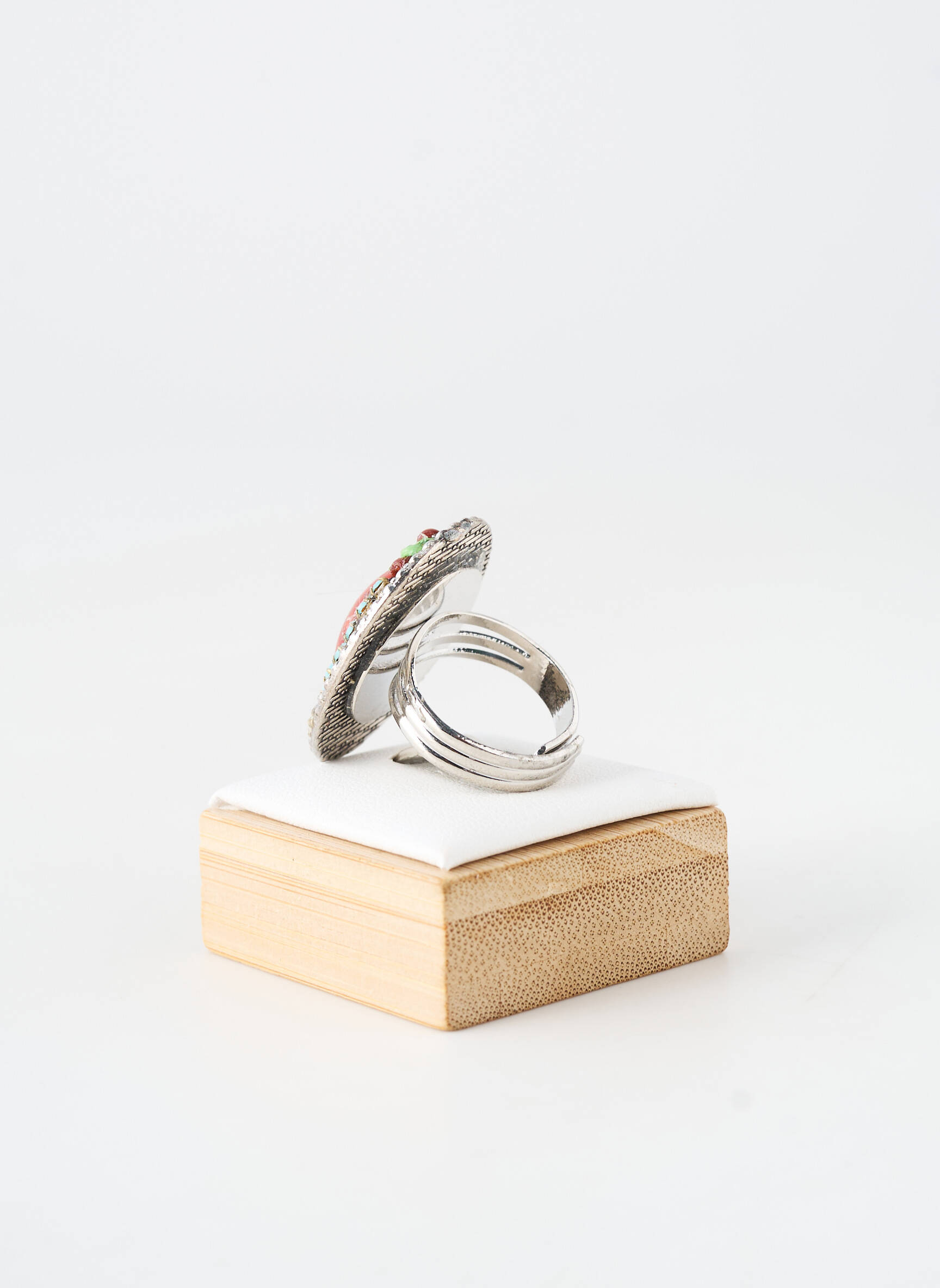 Bague ornement breloque / pampille argent WAITZ femme