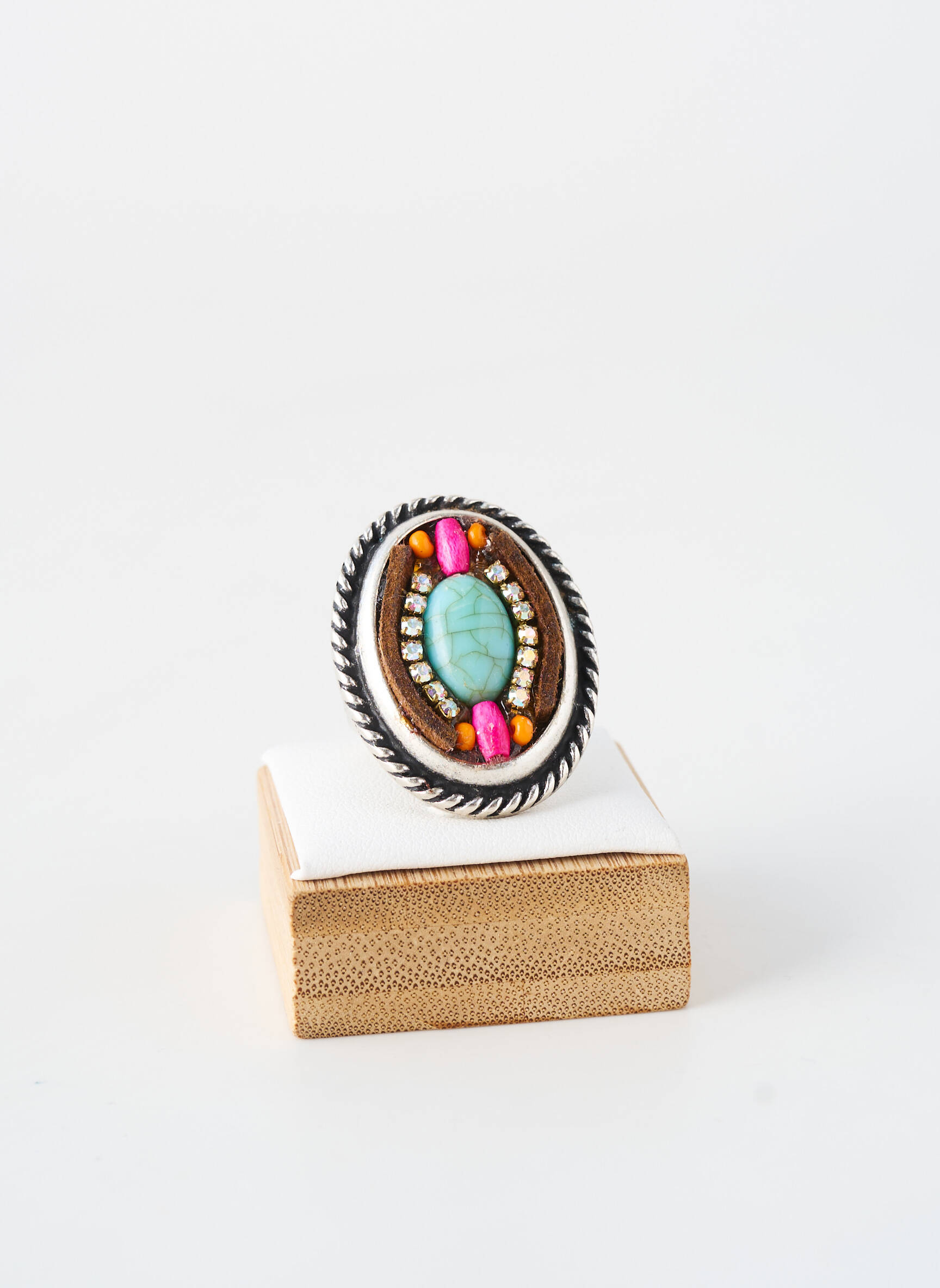 Bague ornement breloque / pampille argent WAITZ femme