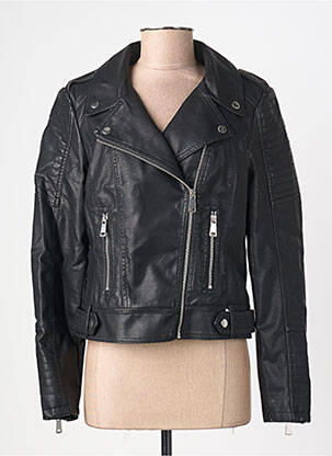 Veste simili cuir poches noir VERO MODA femme