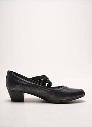Escarpins tissage satiné talon de 4 à 6cm gris ALPINA femme