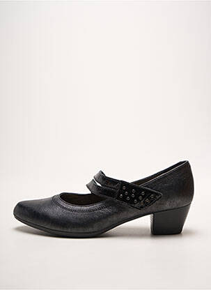 Escarpins tissage satiné talon de 4 à 6cm gris ALPINA femme