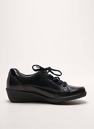 Chaussures de confort fermeture zip et lacets talon plat jusqu'à 3cm noir ARA femme