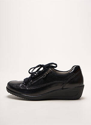 Chaussures de confort fermeture zip et lacets talon plat jusqu'à 3cm noir ARA femme
