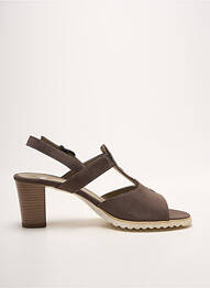 Sandales/nu pieds talon bottier talon de 7 à 9cm gris ARA femme