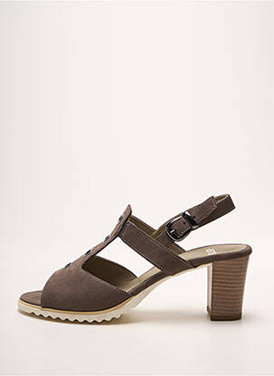 Sandales/nu pieds talon bottier talon de 7 à 9cm gris ARA femme