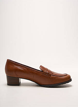 Mocassins bout rond talon de 4 à 6cm marron ARA femme