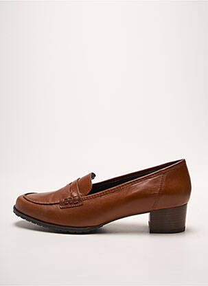 Mocassins bout rond talon de 4 à 6cm marron ARA femme