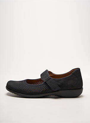 Ballerines fermeture scratch talon plat jusqu'à 3cm bleu ARA femme