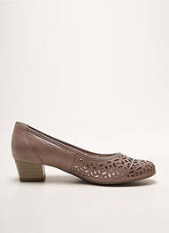 Escarpins tissage satiné talon de 4 à 6cm gris ARA femme