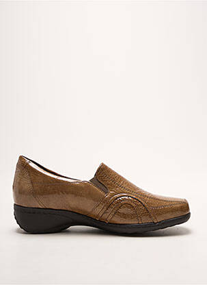 Mocassins effet froissé talon de 4 à 6cm marron ARA femme