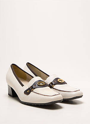 Mocassins voute plantaire talon de 4 à 6cm blanc ARA femme