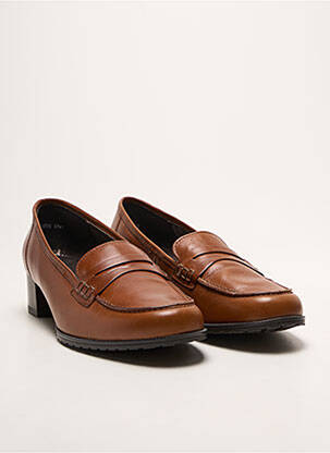 Mocassins bout rond talon de 4 à 6cm marron ARA femme