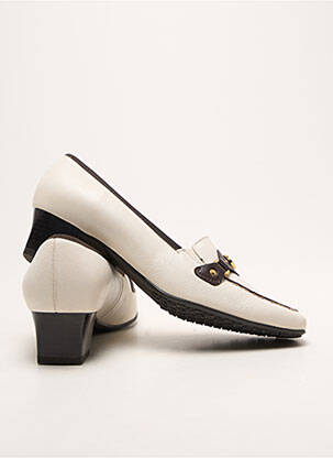 Mocassins voute plantaire talon de 4 à 6cm blanc ARA femme