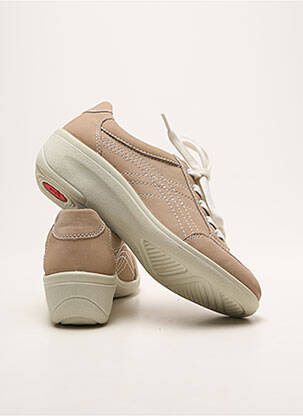 Chaussures de confort fermeture lacets talon de 4 à 6cm beige ARA femme