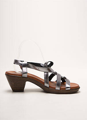 Sandales/nu pieds fermeture boucle(s) talon de 7 à 9cm argent RAQUEL PEREZ femme