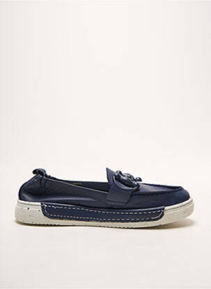 Mocassins voute plantaire talon plat jusqu'à 3cm bleu ELUE PAR NOUS femme