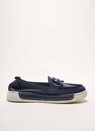 Mocassins voute plantaire talon plat jusqu'à 3cm bleu ELUE PAR NOUS femme