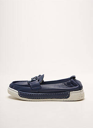Mocassins voute plantaire talon plat jusqu'à 3cm bleu ELUE PAR NOUS femme