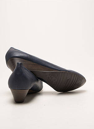 Escarpins type de semelle amortissante talon de 4 à 6cm bleu TAMARIS femme