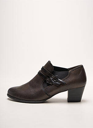 Mocassins tissage satiné talon de 4 à 6cm gris TAMARIS femme