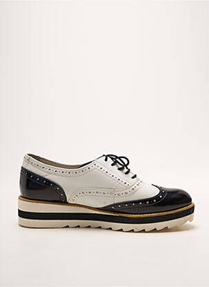 Derbies tissage satiné talon plat jusqu'à 3cm noir TAMARIS femme