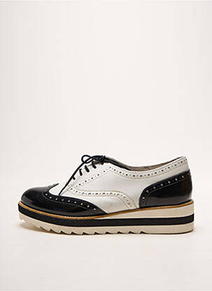 Derbies tissage satiné talon plat jusqu'à 3cm noir TAMARIS femme