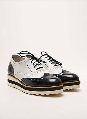 Derbies tissage satiné talon plat jusqu'à 3cm noir TAMARIS femme