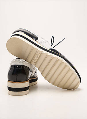 Derbies tissage satiné talon plat jusqu'à 3cm noir TAMARIS femme