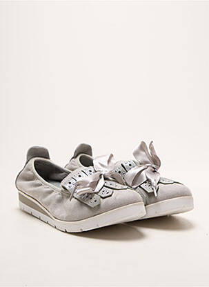 Mocassins voute plantaire talon plat jusqu'à 3cm gris TAMARIS femme
