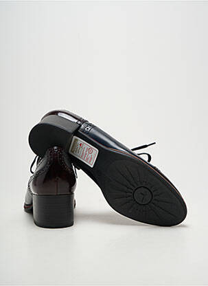 Derbies tissage satiné talon de 4 à 6cm bleu TAMARIS femme