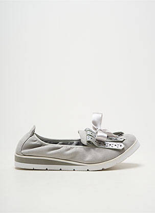 Mocassins tissage satiné talon plat jusqu'à 3cm gris TAMARIS femme
