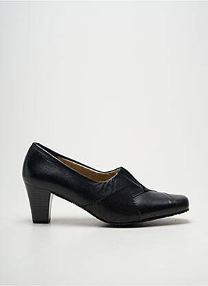 Escarpins tissage satiné talon de 4 à 6cm noir PEDRO TORRES femme